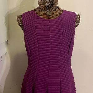 Pleated Plum Dress
